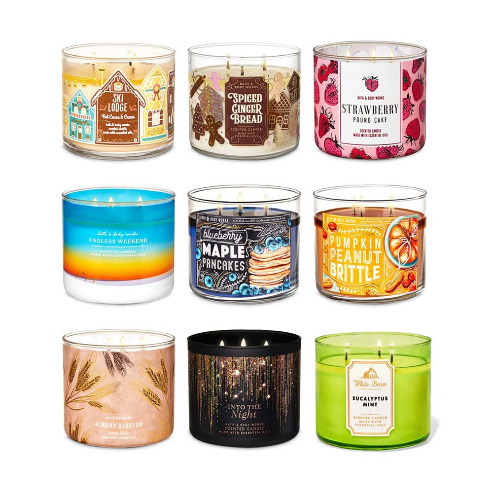 Nến thơm 3 tim Bath & Body Works 411g - hình ảnh chi tiết 3