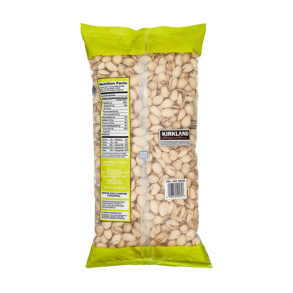 Hạt dẻ cười nguyên vỏ Kirkland Signature Pistachios 1.36kg - ảnh sản phẩm 2