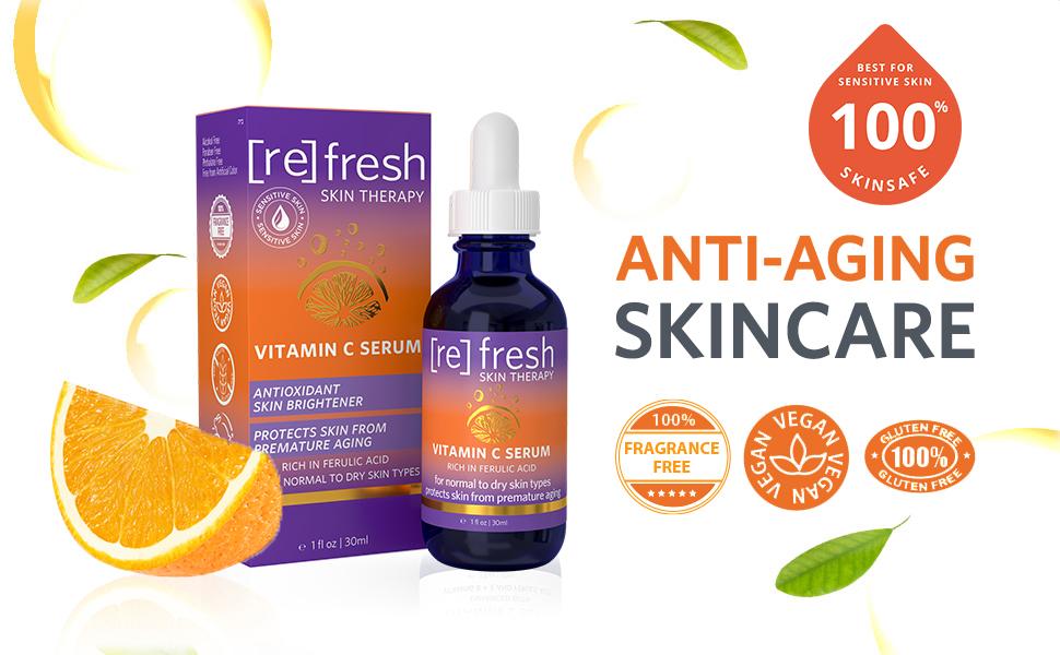 Serum Chống Lão Hóa, Tái Tạo Da Refresh Skin Therapy Vitamin C Serum, 1.0 fl oz - hình ảnh chi tiết 2