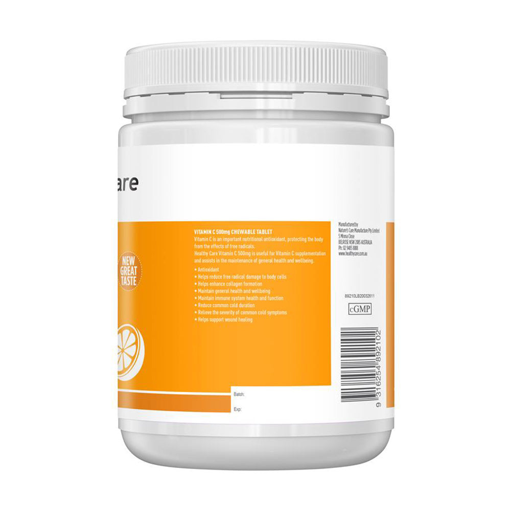 Viên uống bổ sung vitamin C Healthy Care Vitamin C 500mg 500 viên - hình ảnh chi tiết 4