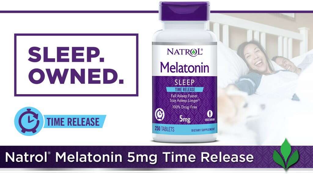 Viên uống Natrol Melatonin Time Release 5 mg, 250 viên - hình ảnh chi tiết 4