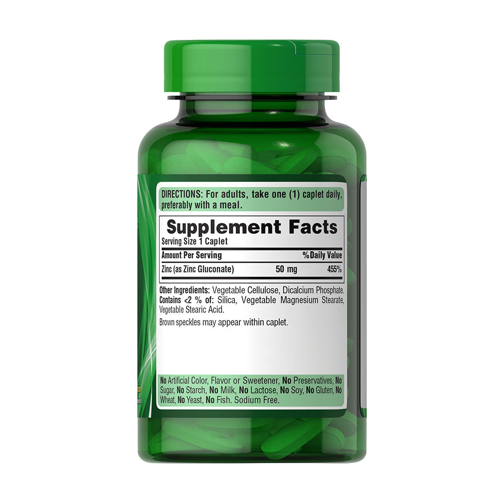 Viên uống bổ sung chất kẽm Puritan’s Pride Zinc 50mg 250 viên - hình ảnh chi tiết 2