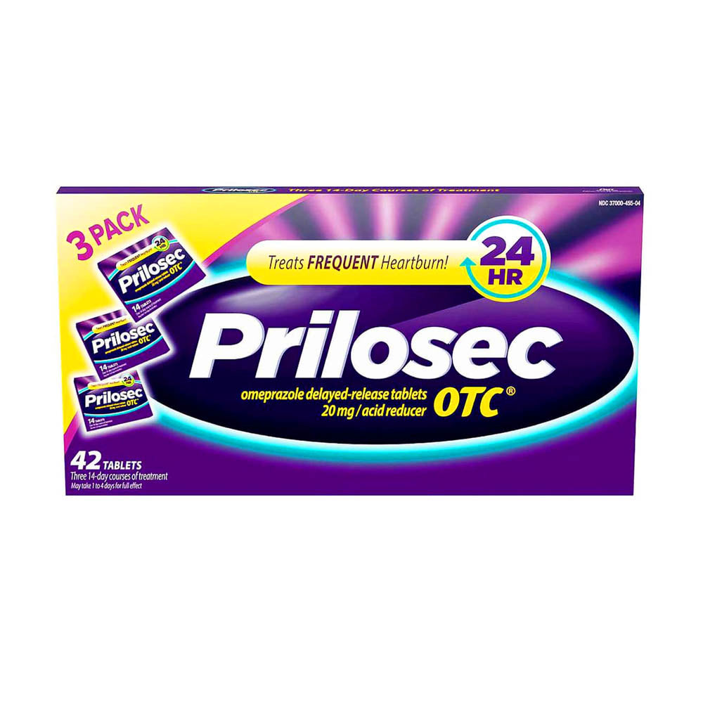 Liệu trình cắt cơn đau dạ dày Prilosec Frequent Heartburn and Acid Reducer 42 viên - hình ảnh sản phẩm chính