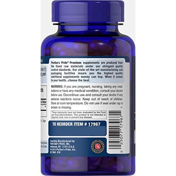 Viên uống chống lão hóa, tàn nhang Puritan’s Pride Alpha Lipoic Acid 600mg 60 viên - hình ảnh chi tiết 2