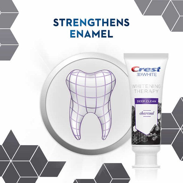 Kem đánh răng than hoạt tính của Mỹ Crest 3D White Charcoal Toothpaste 116g x4 - hình ảnh chi tiết 4
