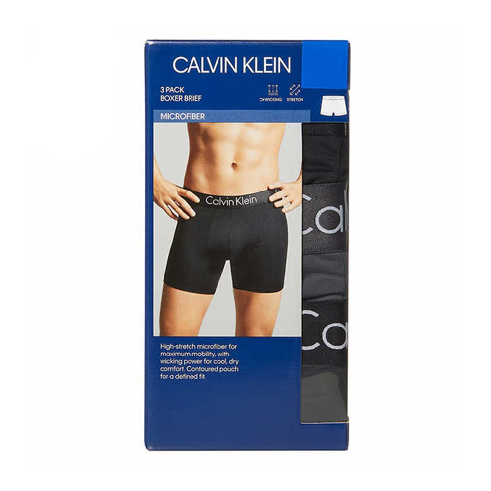 Calvin Klein Men's Motive Microfiber Boxer Brief, 3-pack - hình ảnh sản phẩm chính