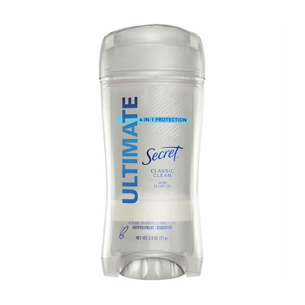 Lăn khử mùi Secret Ultimate Protection Clear Gel Antiperspirant, Classic Clean 73g (Mẫu Mới Màu Bạc) - hình ảnh sản phẩm chính