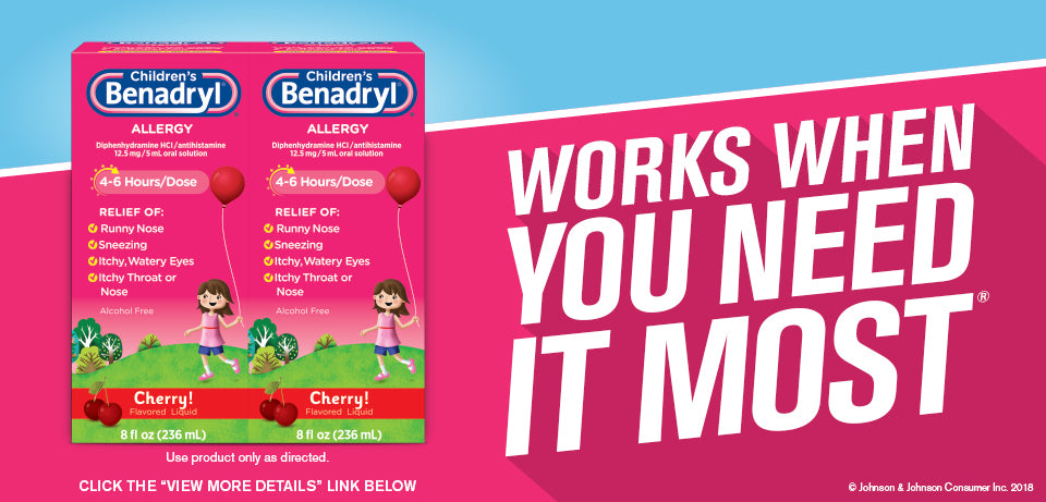 Set 2 chai Children's Benadryl Allergy Liquid (2x236ml) - hình ảnh chi tiết 3