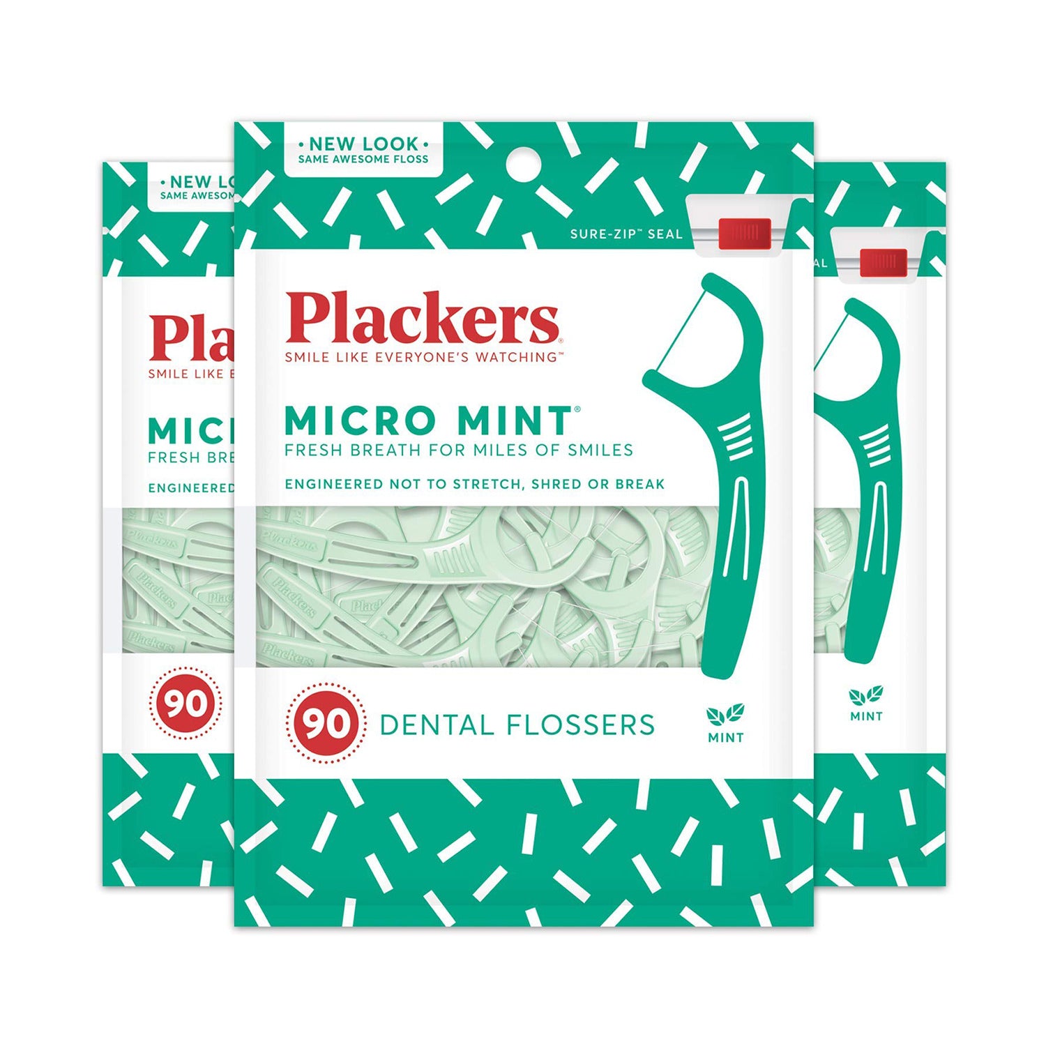 Tăm chỉ nha khoa Plackers Micro Mint loại 90 chiếc của Mỹ - hình ảnh chi tiết 2