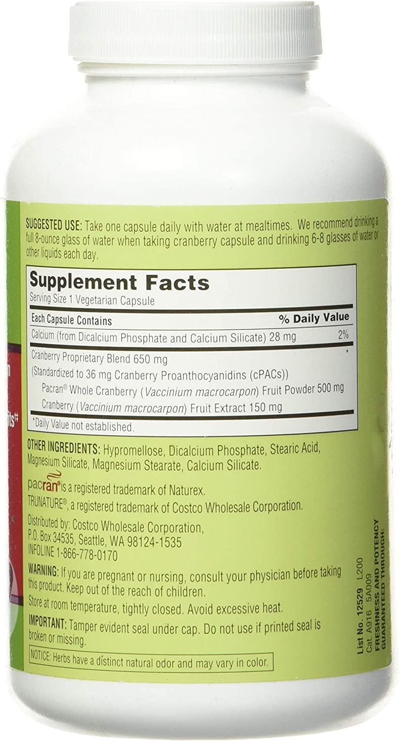 Viên uống hỗ trợ đường tiết niệu Trunature Cranberry 650mg 140 viên - hình ảnh chi tiết 5
