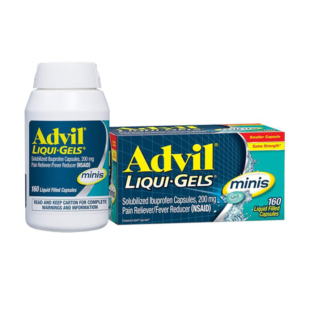 Viên giảm đau hạ sốt Advil Liqui-Gels Minis 200mg 160 viên - hình ảnh sản phẩm chính