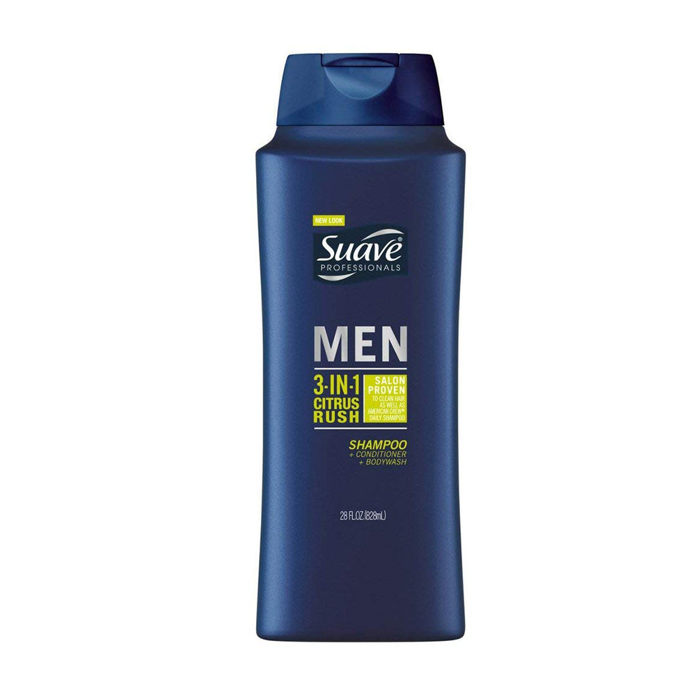 Tắm gội xả dành cho nam Suave Men 3 in 1 828ml - hình ảnh sản phẩm chính