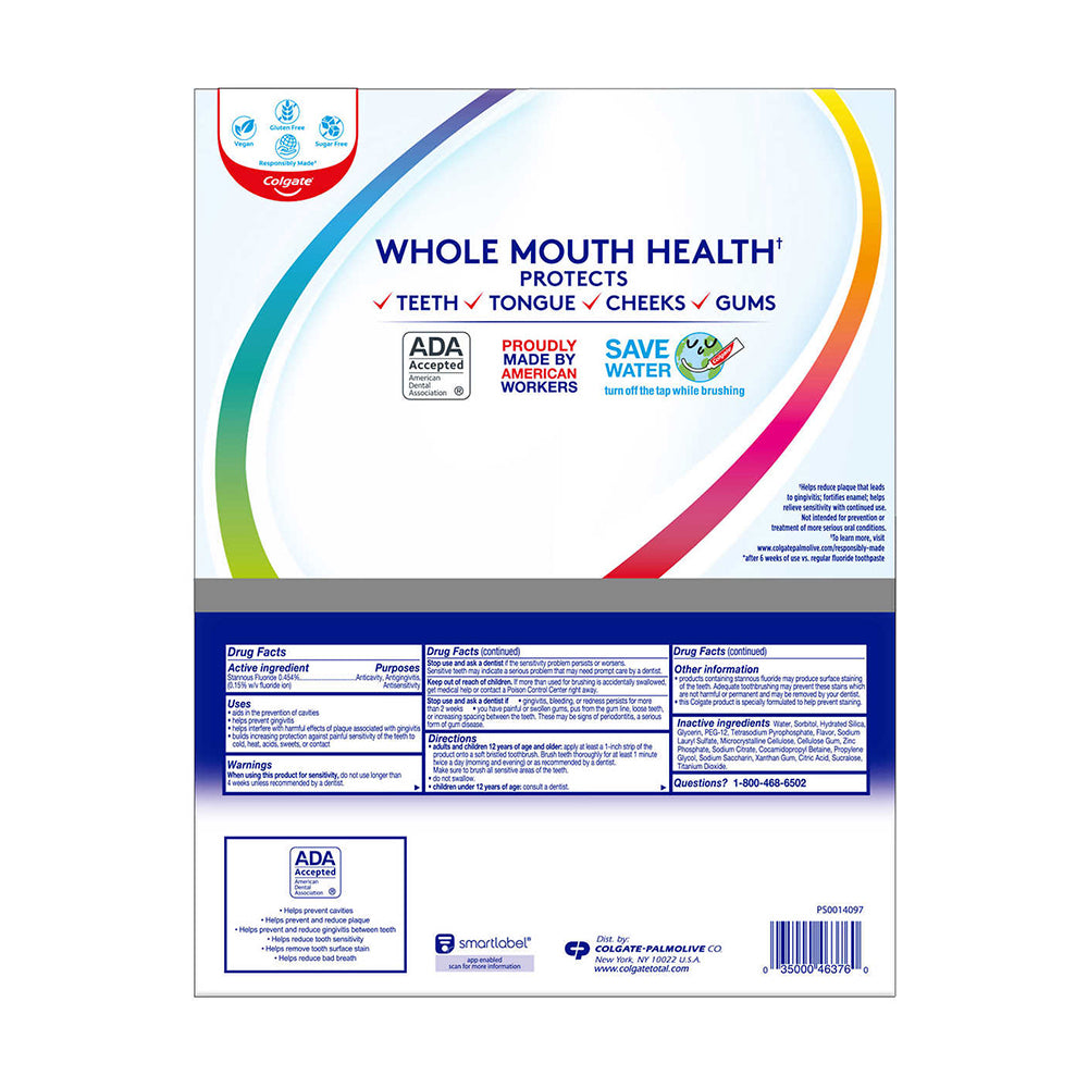 Kem đánh răng Colgate Total SF Advanced Whitening 181g của Mỹ - hình ảnh chi tiết 3