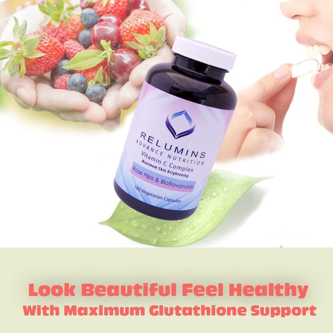 Viên uống trắng da Relumins Vitamin C Complex 180 viên của Mỹ - hình ảnh chi tiết 3