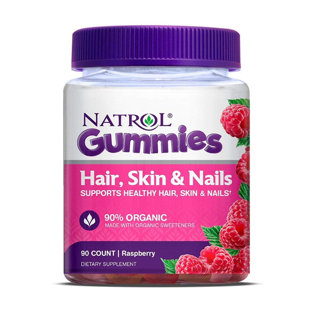 Kẹo dẻo đẹp da móng tóc Natrol Gummies Hair Skin Nails 90 viên - hình ảnh sản phẩm chính