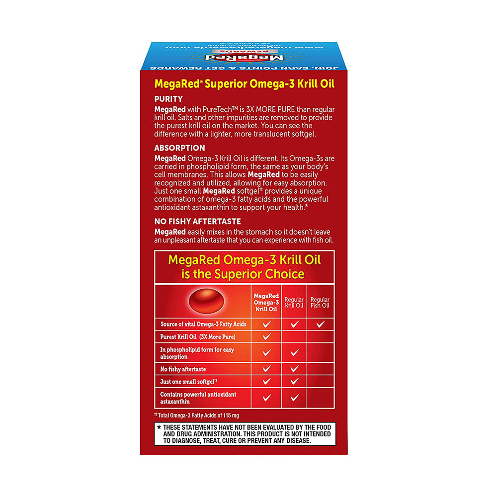 Dầu nhuyễn thể (dầu tôm) Schiff MegaRed Extra Strength Krill Oil 500mg 90 viên - hình ảnh chi tiết 5
