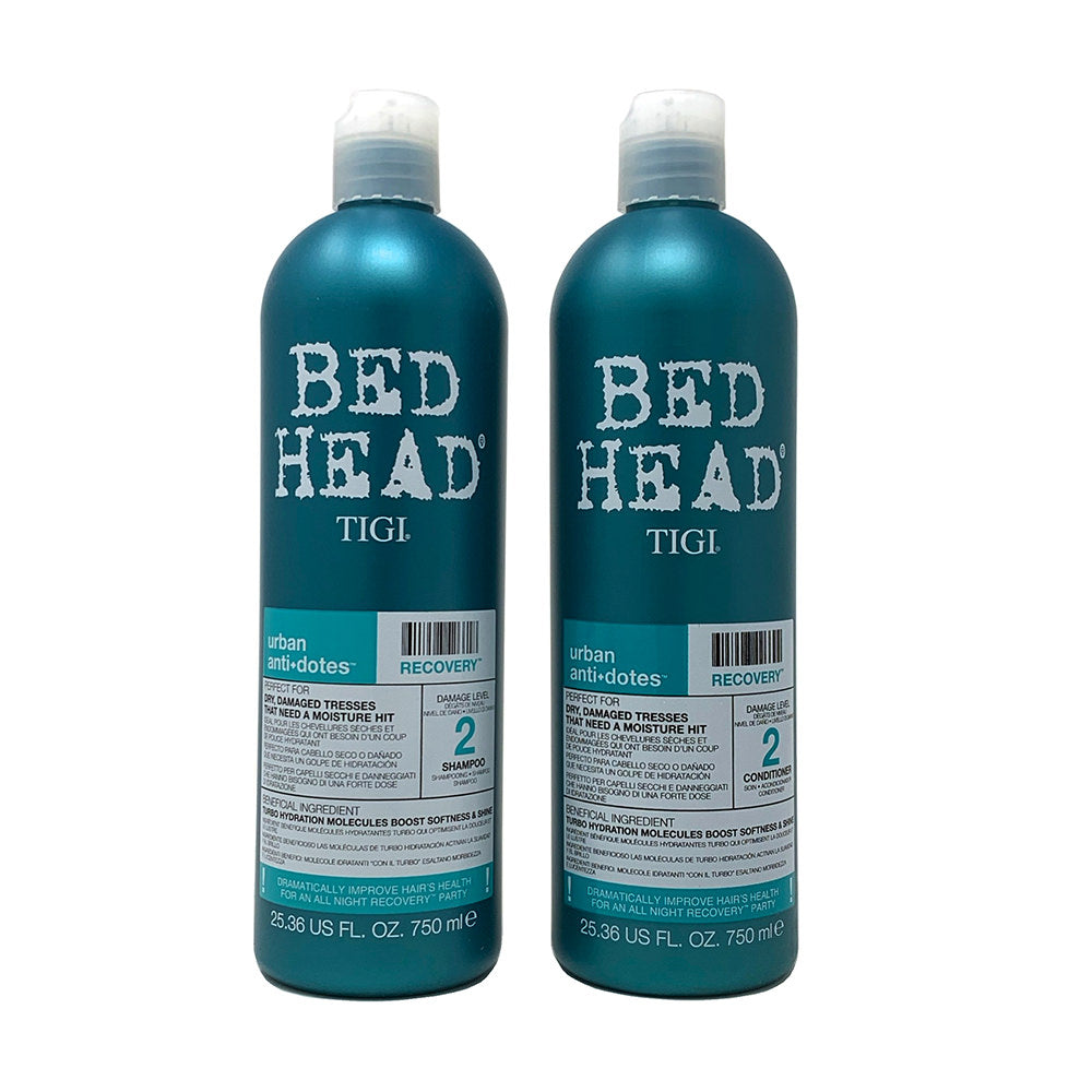 Dầu gội xã TiGi BED HEAD phụ hồi sinh lực 2 Urban Antidotes 750ml x2 (Xanh) - hình ảnh chi tiết 3