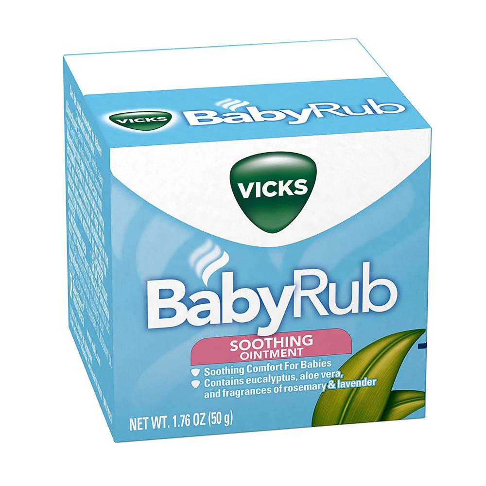 Dầu bôi ấm ngực giảm ho cho bé Vicks Baby VapoRub 50g của Mexico - hình ảnh chi tiết 2