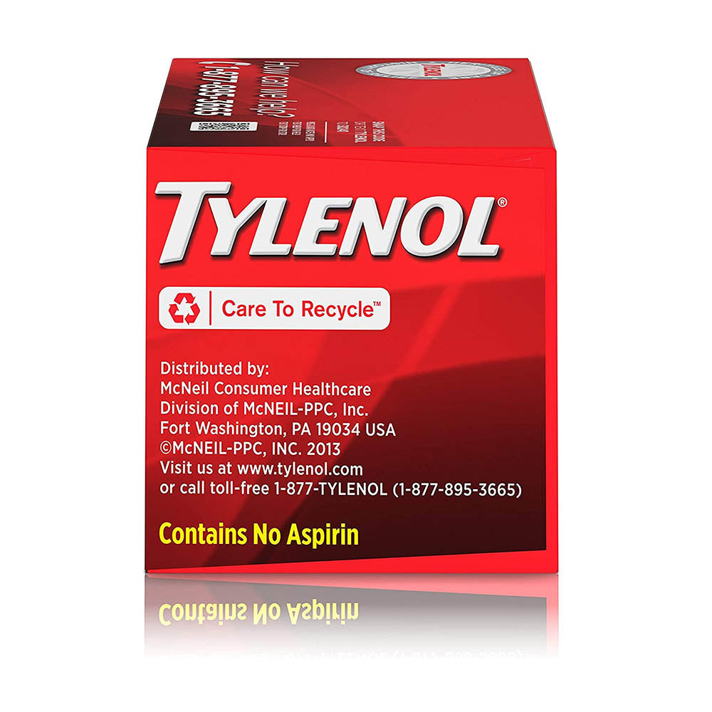 Viên uống giảm đau hạ sốt Tylenol Acetaminophen Extra Strength 500mg 225 Viên - hình ảnh chi tiết 3