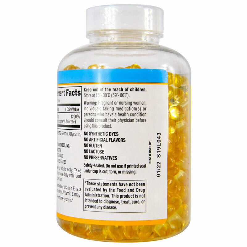 Viên uống bổ sung Vitamin E 400 IU của Member’s Mark 500 viên - hình ảnh chi tiết 2