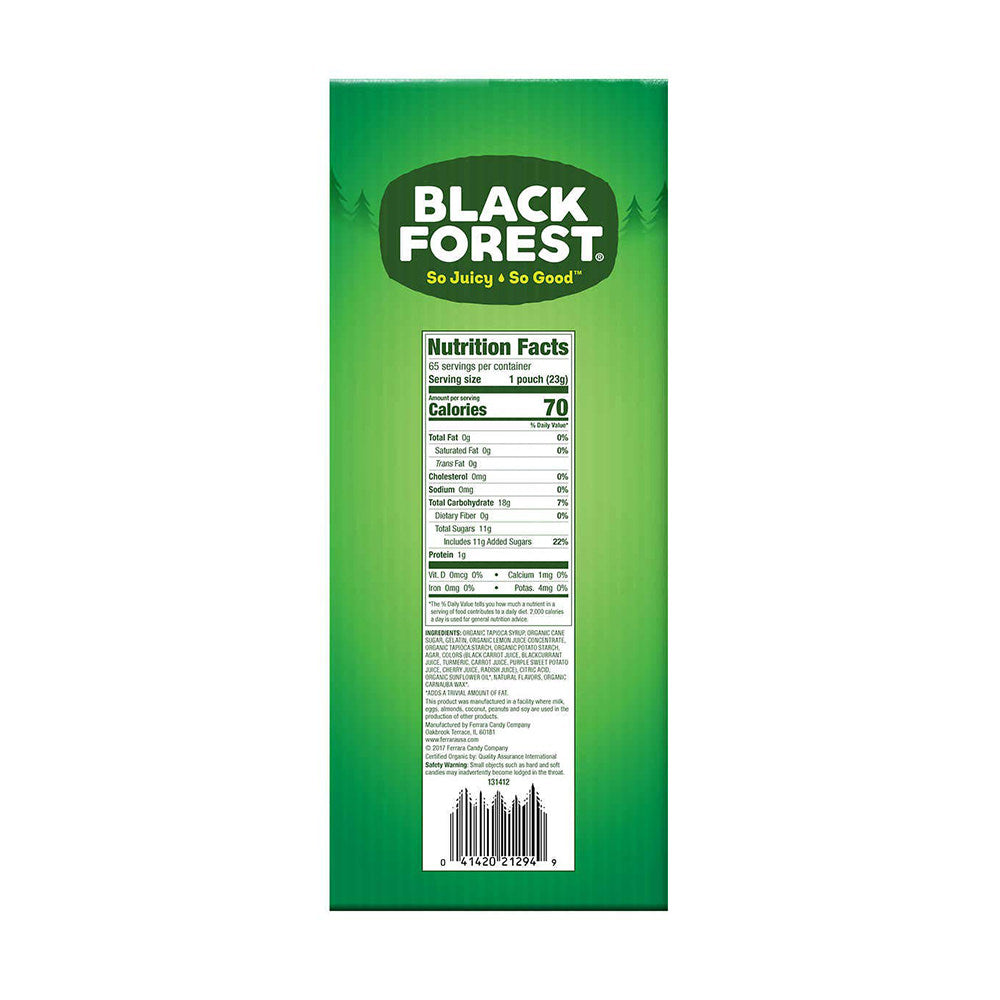 Kẹo dẻo gấu vị trái cây tự nhiên BlackForest Original Gummy Bear 1.47g của Mỹ - hình ảnh chi tiết 2