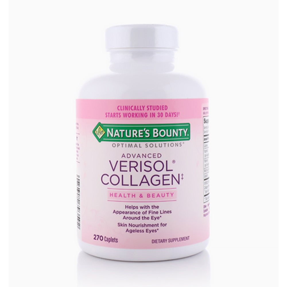 Viên uống collagen chống nhăn vùng mắt Nature’s Bounty Advanced Verisol Collagen 270 Viên - hình ảnh sản phẩm chính