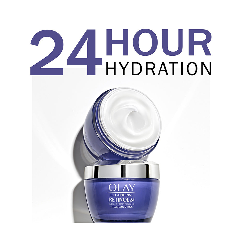Kem dưỡng Olay Regenerist Retinol 24 Night Facial Moisturizer không mùi (vỉ 2 hộp màu tím) - ảnh sản phẩm 3