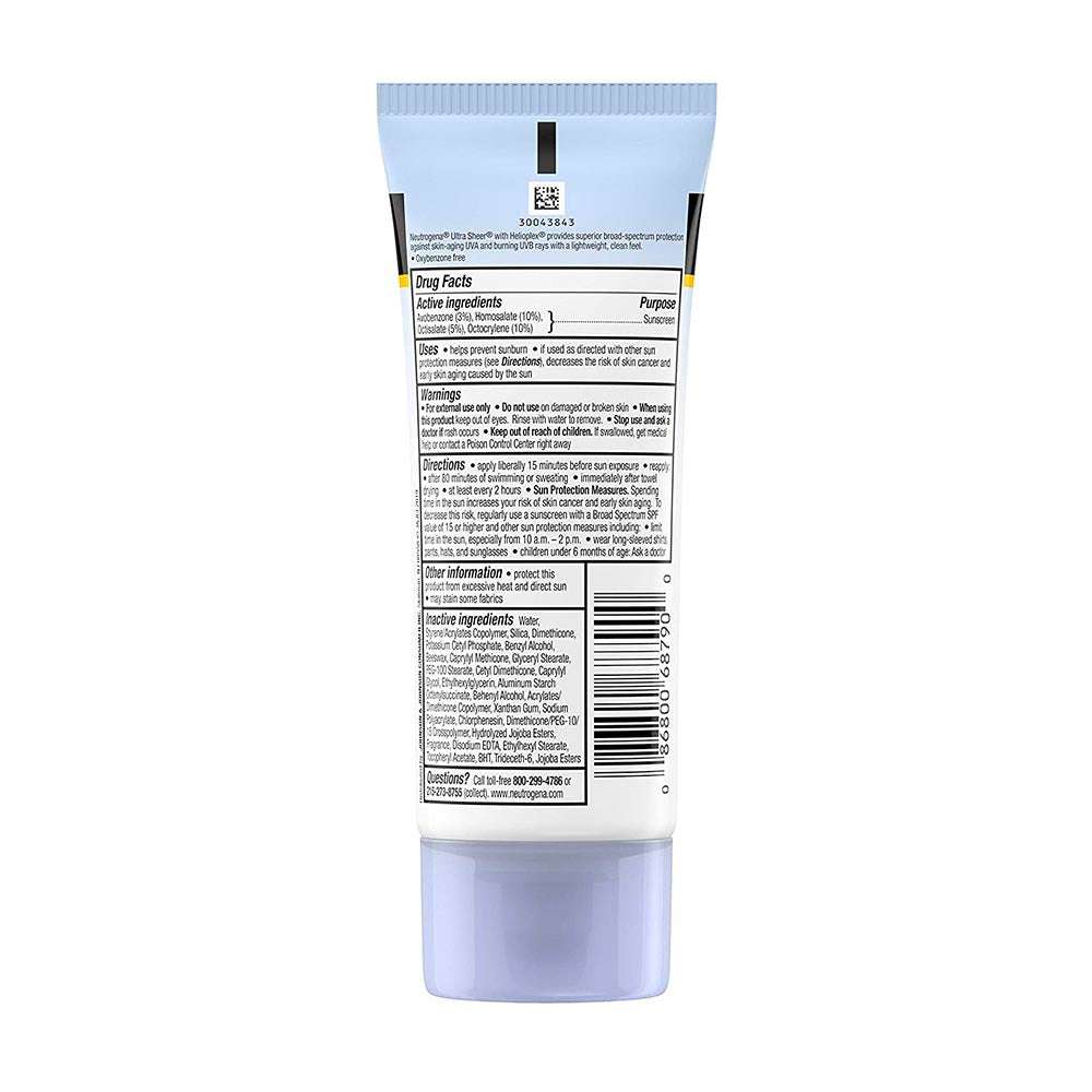 Kem chống nắng neutrogena Ultra Sheer Dry Touch Sunscreen 55 (88ml) - hình ảnh chi tiết 2