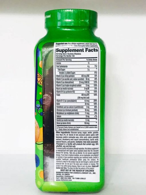 Kẹo bổ đa Vitamin cho người lớn Vitafusion MultiVites Multivitamin 260 viên - hình ảnh chi tiết 4