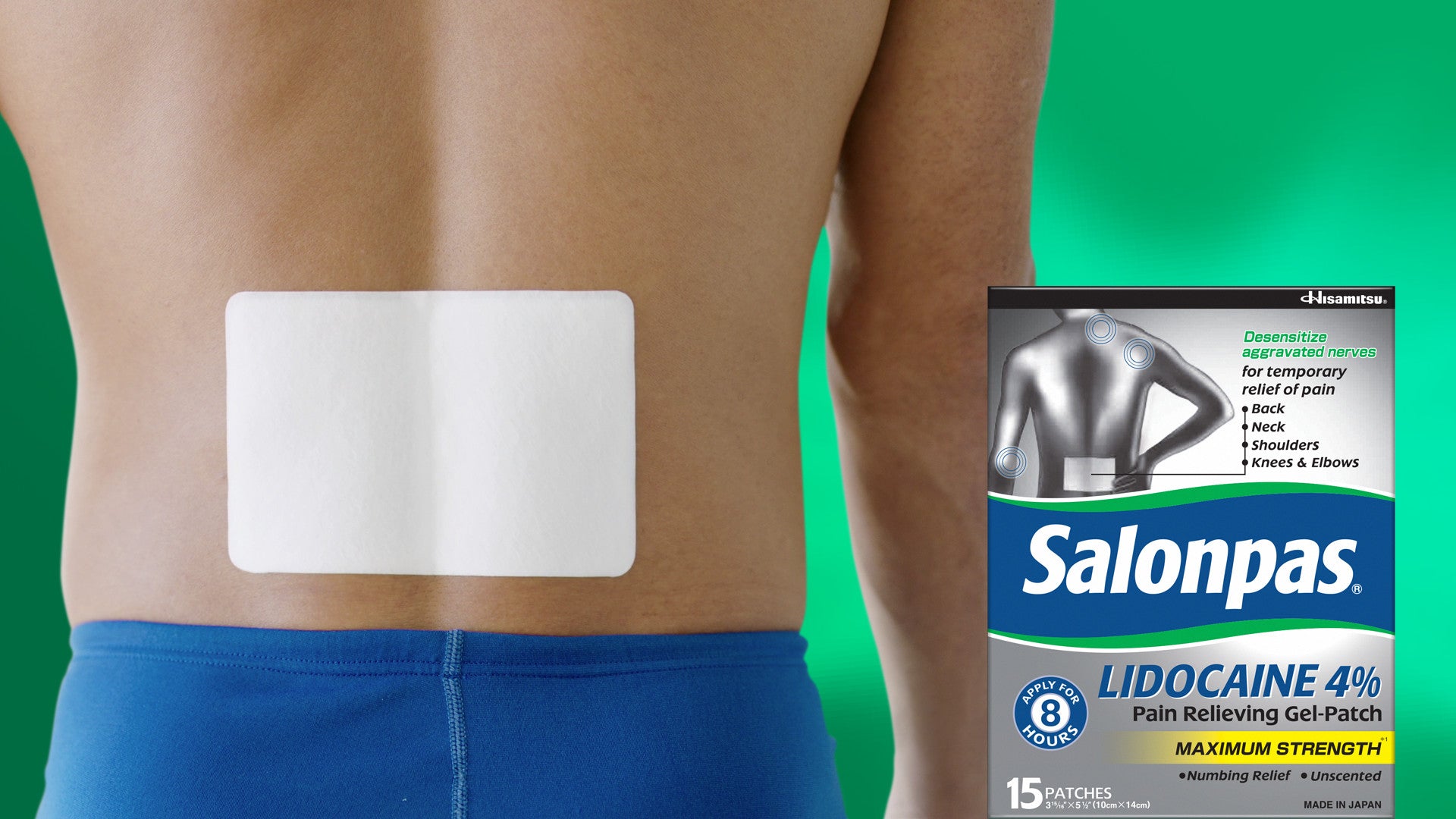 Miếng dán Salonpas LIDOCAINE Giảm đau 4% Gel-Patch,15 miếng - hình ảnh chi tiết 4