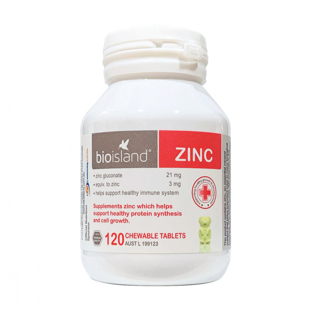 Kẹo bổ sung kẽm cho bé với Bioisland Zinc 120 viên - hình ảnh sản phẩm chính