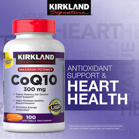 Thuốc bổ tim mạch Kirkland Signature CoQ10 300mg 100 viên của Mỹ - hình ảnh chi tiết 4