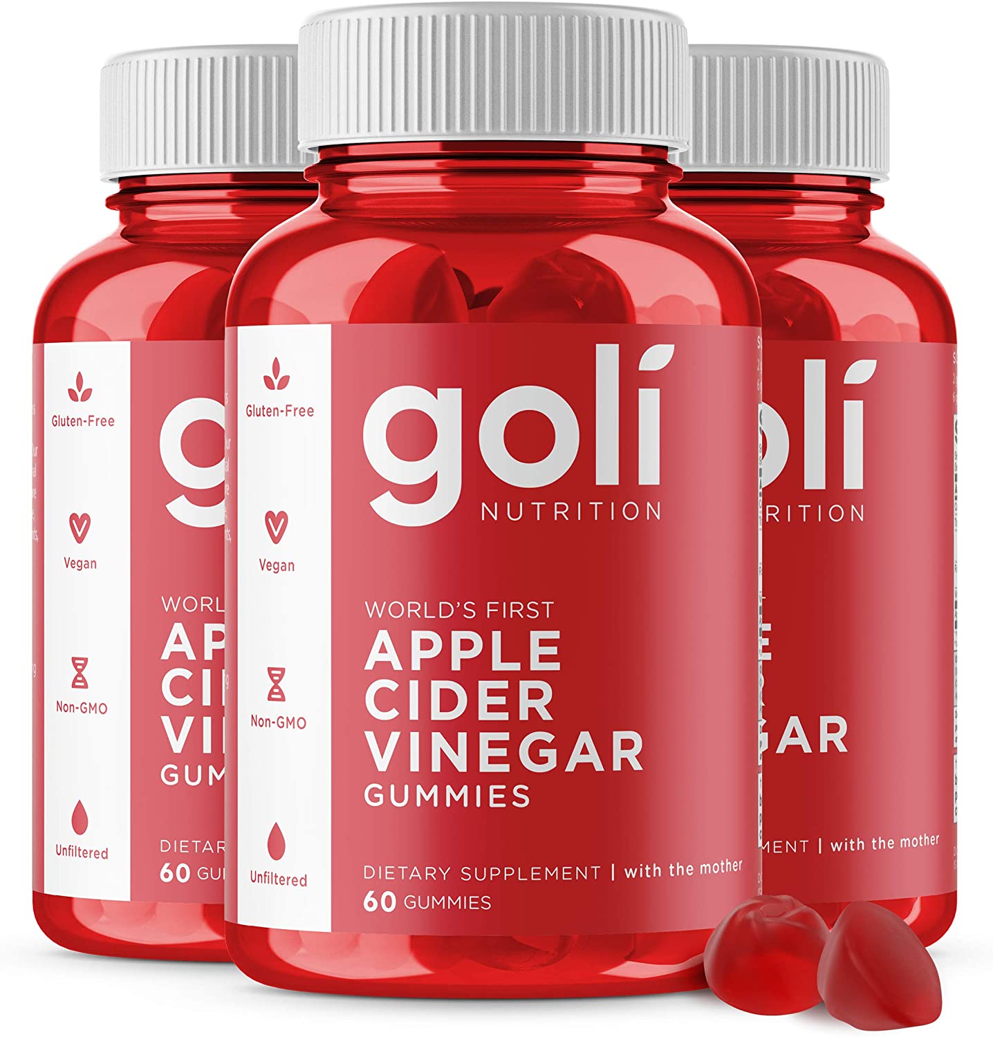 Kẹo dẻo giấm táo Goli Apple Cider Vinegar 60 Gummies - hình ảnh chi tiết 4