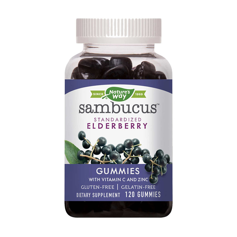 Kẹo dẻo hỗ trợ tăng đề kháng Nature’s Way Sambucus Elderberry with Vitamin C and Zinc, 120 Gummies - hình ảnh sản phẩm chính