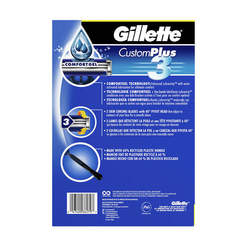 Dao cạo râu Gillette Custom Plus3, 36 cái - hình ảnh chi tiết 2