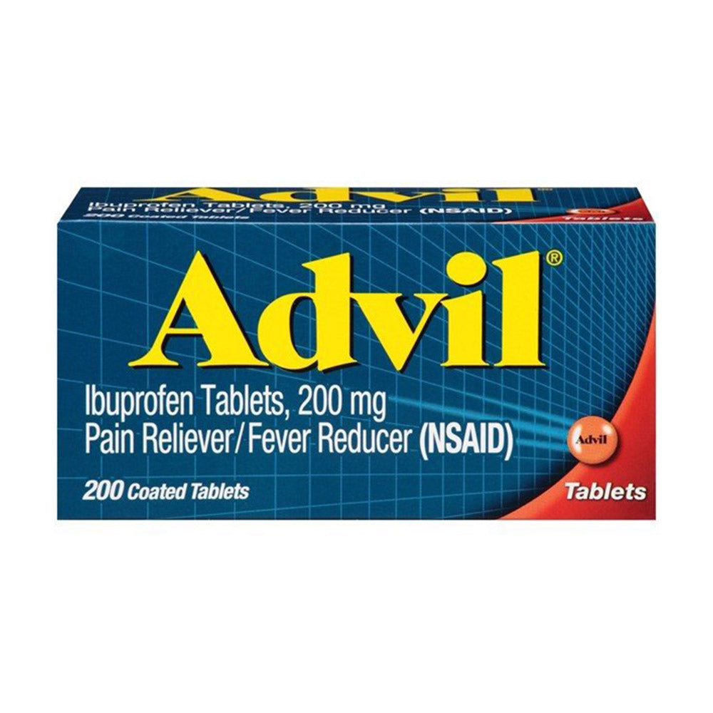 Viên uống giảm đau, hạ sốt Advil Ibuprofen Tablets, 200mg 200 Coated Tablets - hình ảnh sản phẩm chính