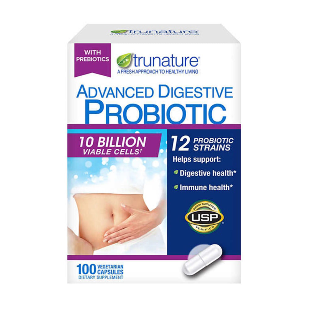 Viên uống tốt cho hệ tiêu hóa trunature Advanced Digestive Probiotic 100 viên - ảnh sản phẩm 1