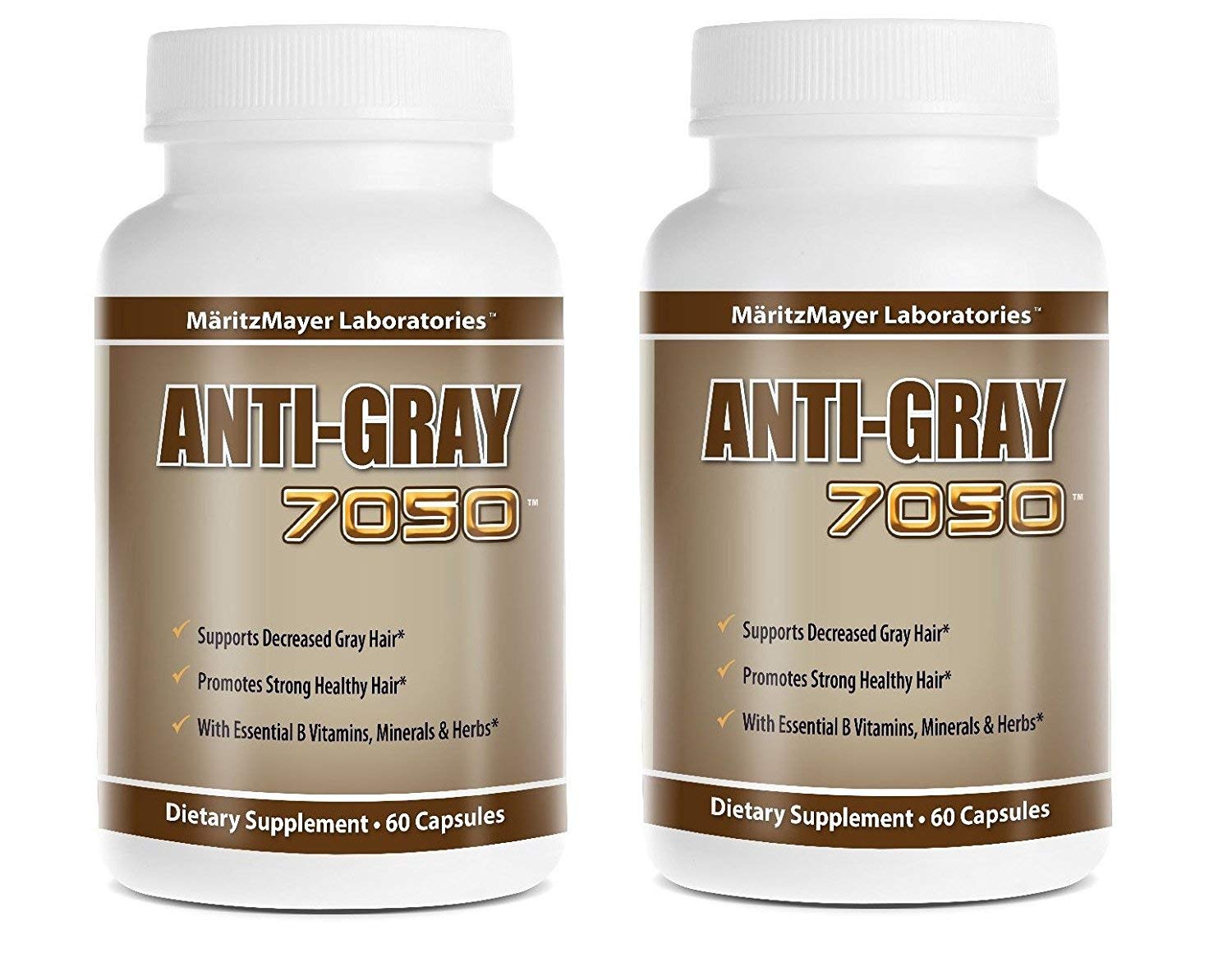 Viên uống trị tóc bạc sớm ANTI GRAY 7050 60 Viên của Mỹ - hình ảnh chi tiết 3