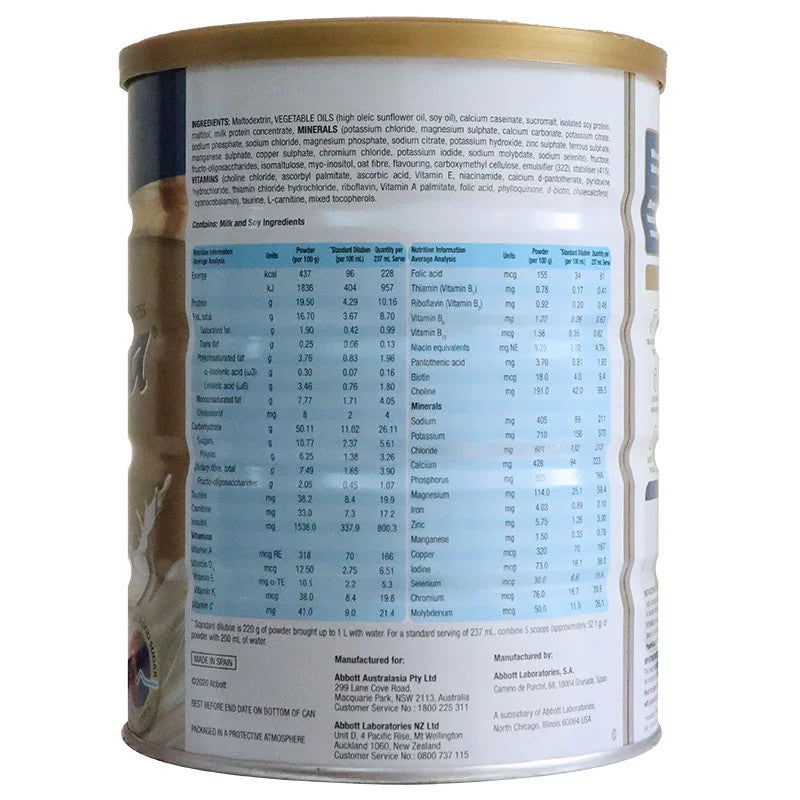 Sữa bột cho người tiểu đường Abbott Glucerna của Úc 850g - hình ảnh chi tiết 2