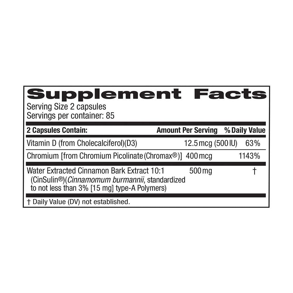 Hỗ trợ cân bằng đường huyết từ vỏ quế trunature Advanced Strength CinSulin 170 viên - hình ảnh chi tiết 2