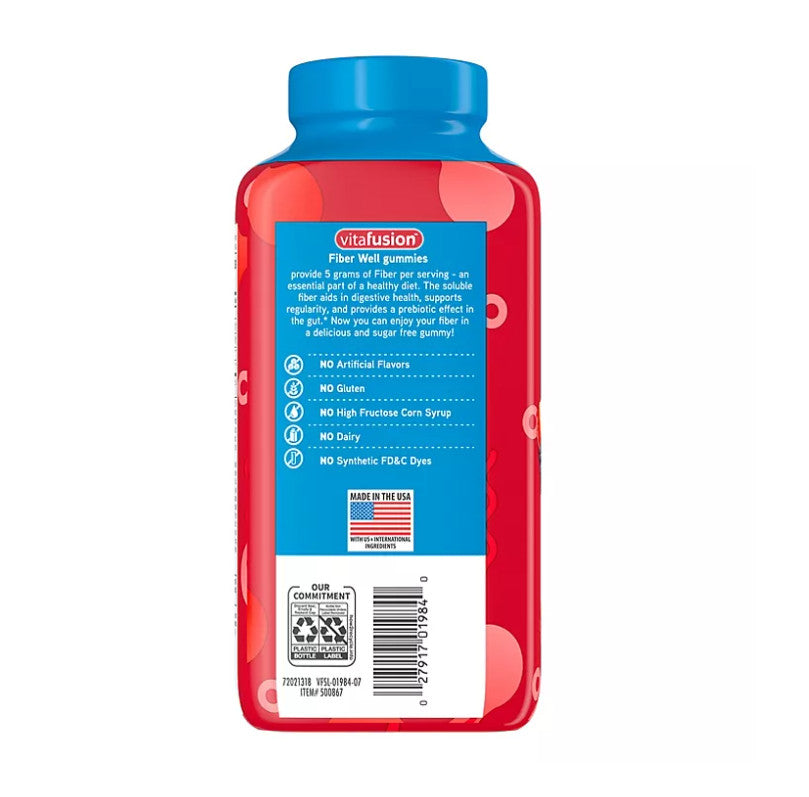 Kẹo dẻo bổ sung chất xơ Vitafusion Fiber Well 220 viên - hình ảnh chi tiết 6