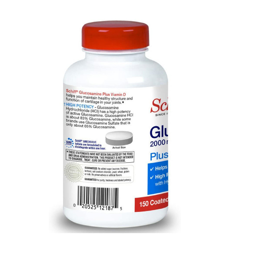Viên uống bổ khớp Schiff Glucosamine 2000mg plus Vitamin D3. hộp 150 viên của Mỹ - hình ảnh chi tiết 2