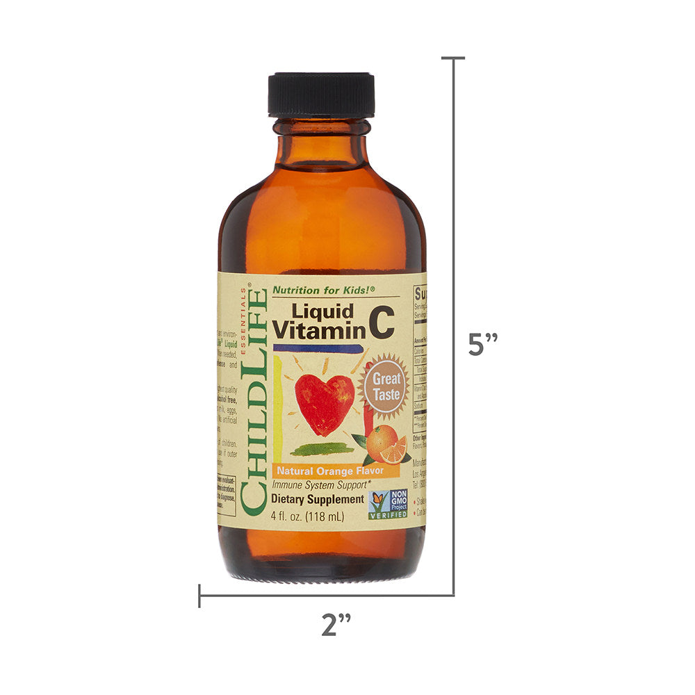 Siro bổ sung C tăng đề kháng cho trẻ ChildLife Liquid Vitamin C 118.5ml vị cam - hình ảnh chi tiết 5
