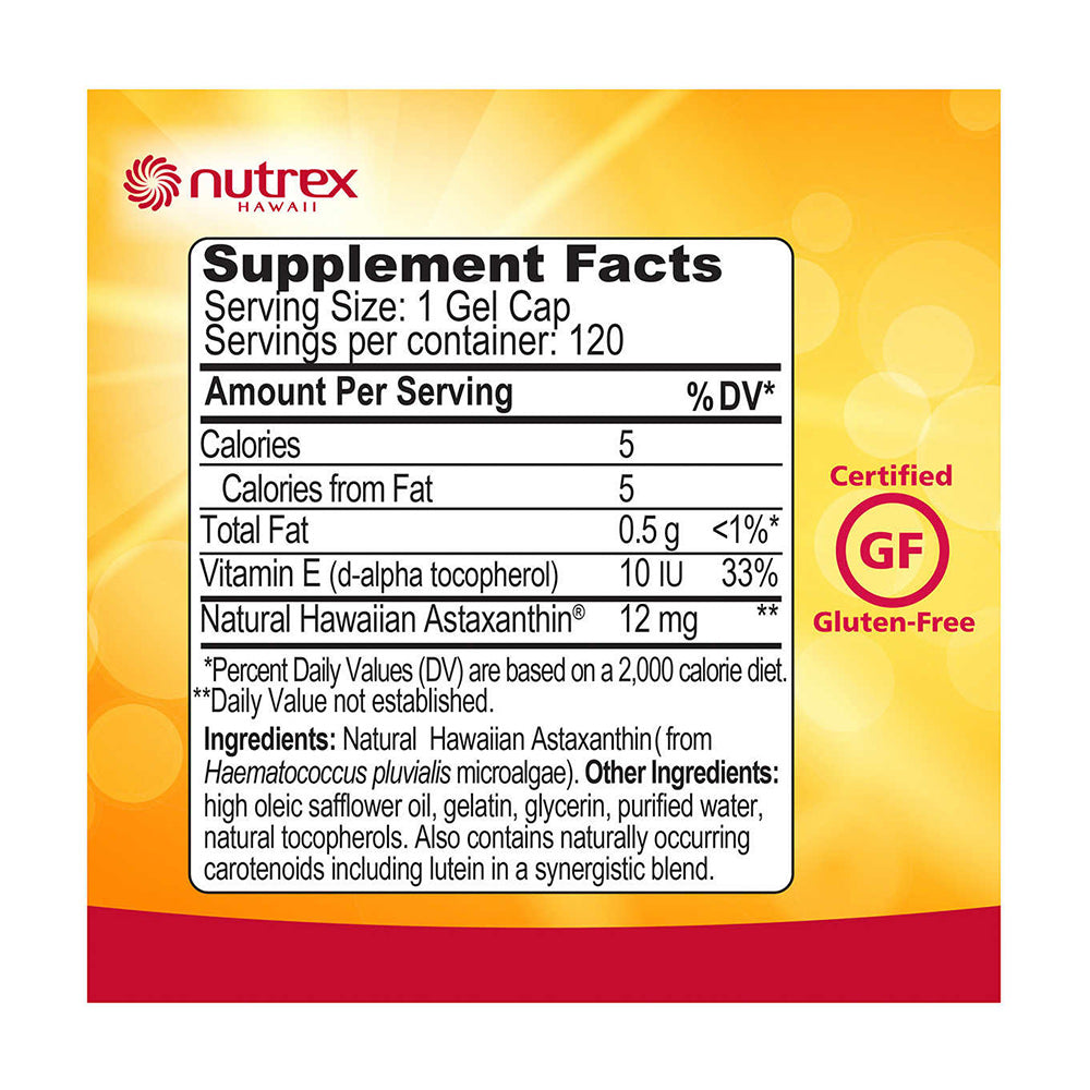 Viên uống chống oxy hóa BioAstin Hawaiian Astaxanthin 12mg 120 viên - hình ảnh chi tiết 2