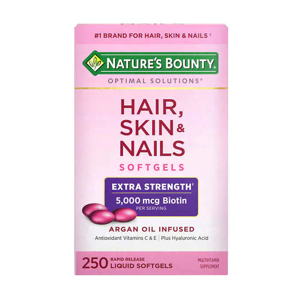 Vitamin Làm Đẹp Da, Tóc, Móng Hair Skin and Nails Natures Bounty 250 viên - ảnh sản phẩm 1