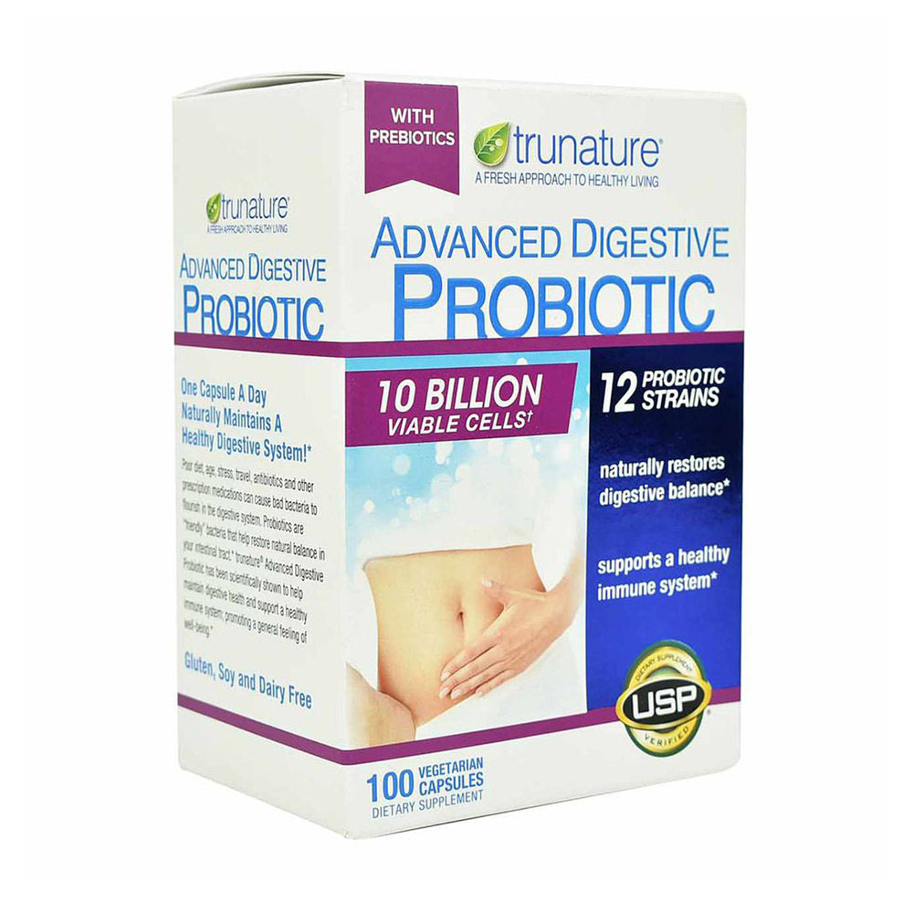 Viên uống tốt cho hệ tiêu hóa trunature Advanced Digestive Probiotic 100 viên - ảnh sản phẩm 2