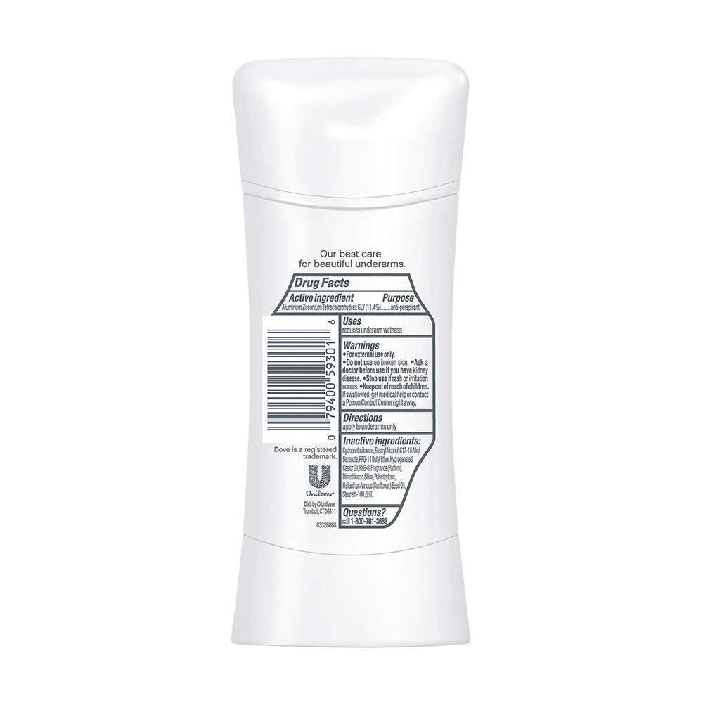 Lăn khử mùi chứa kem dưỡng ẩm Dove Advanced Care 100 Colors Clear Finish 74g - hình ảnh chi tiết 2