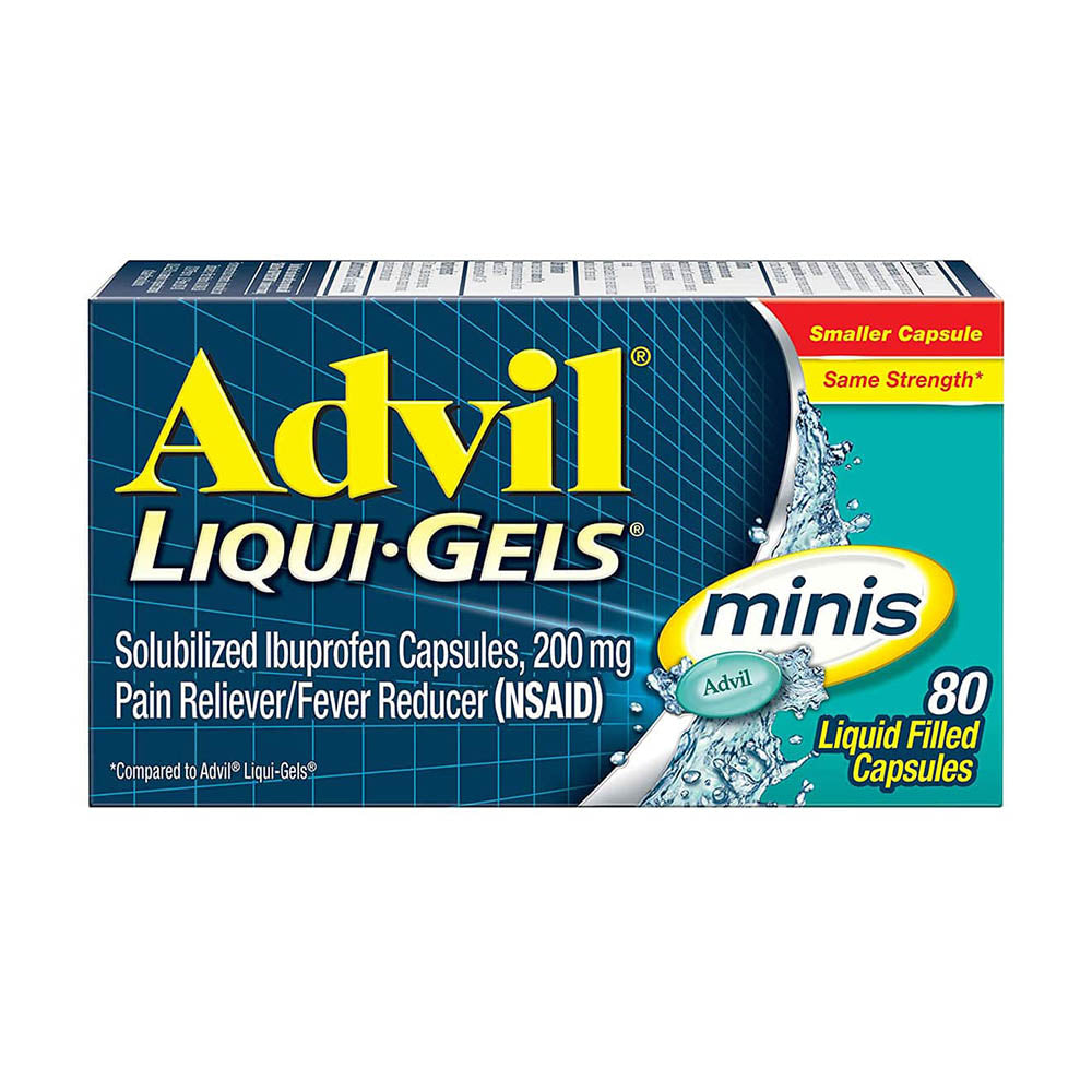 Viên giảm đau hạ sốt Advil Liqui-Gels Minis 200mg 80 viên - hình ảnh sản phẩm chính