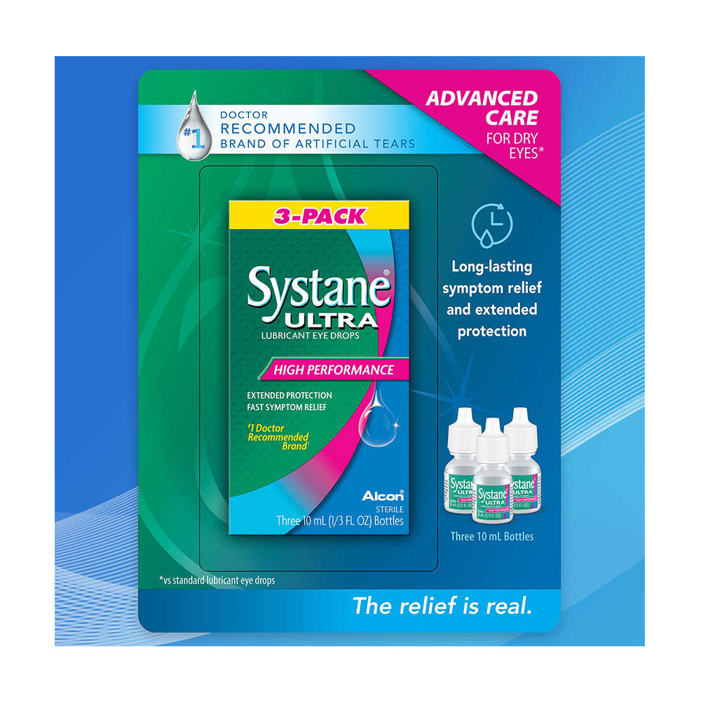 Nước mắt nhân tạo Systane Ultra High Performance 10ml x3 chai - hình ảnh chi tiết 2