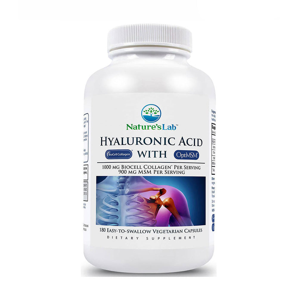 Viên uống đẹp da bổ khớp Nature’s Lab Hyaluronic Acid 180 viên - hình ảnh sản phẩm chính